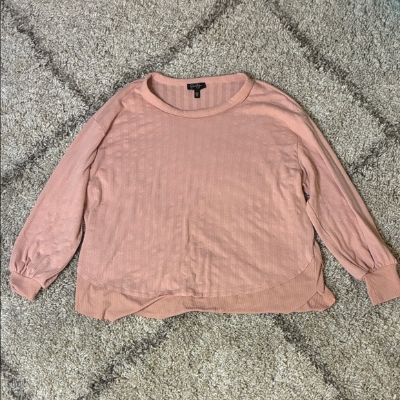 Jessica Simpson Layered Pink Long Sleeve - Picture 1 of 3